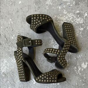Giuseppe Zanotti studded, suede, heeled sandals